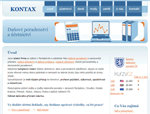 Tablet Screenshot of kontax.cz